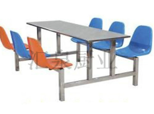 HQ-K1-12不锈钢六人餐桌